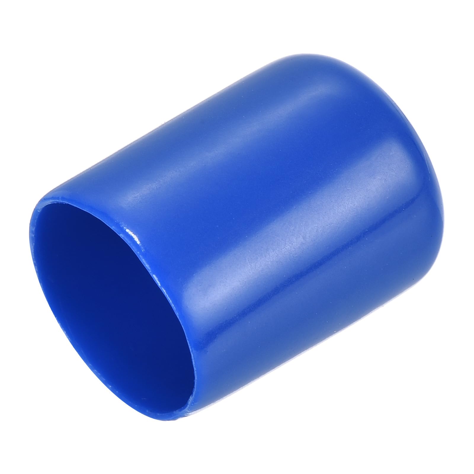 uxcell 20pcs Rubber End Caps 19mm ID Vinyl Round Tube Bolt Cap Cover Screw Thread Protectors Blue