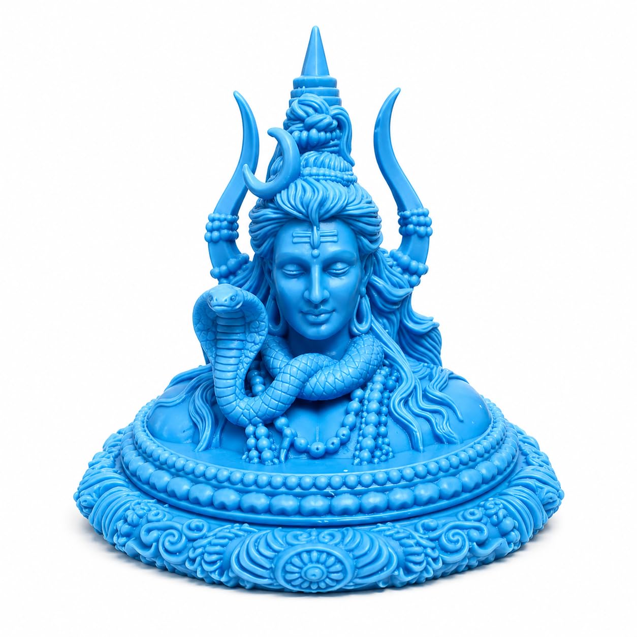 Premium Adiyogi Lord Shiva Murti - 3.5 Inch Height, UV Resin 3D