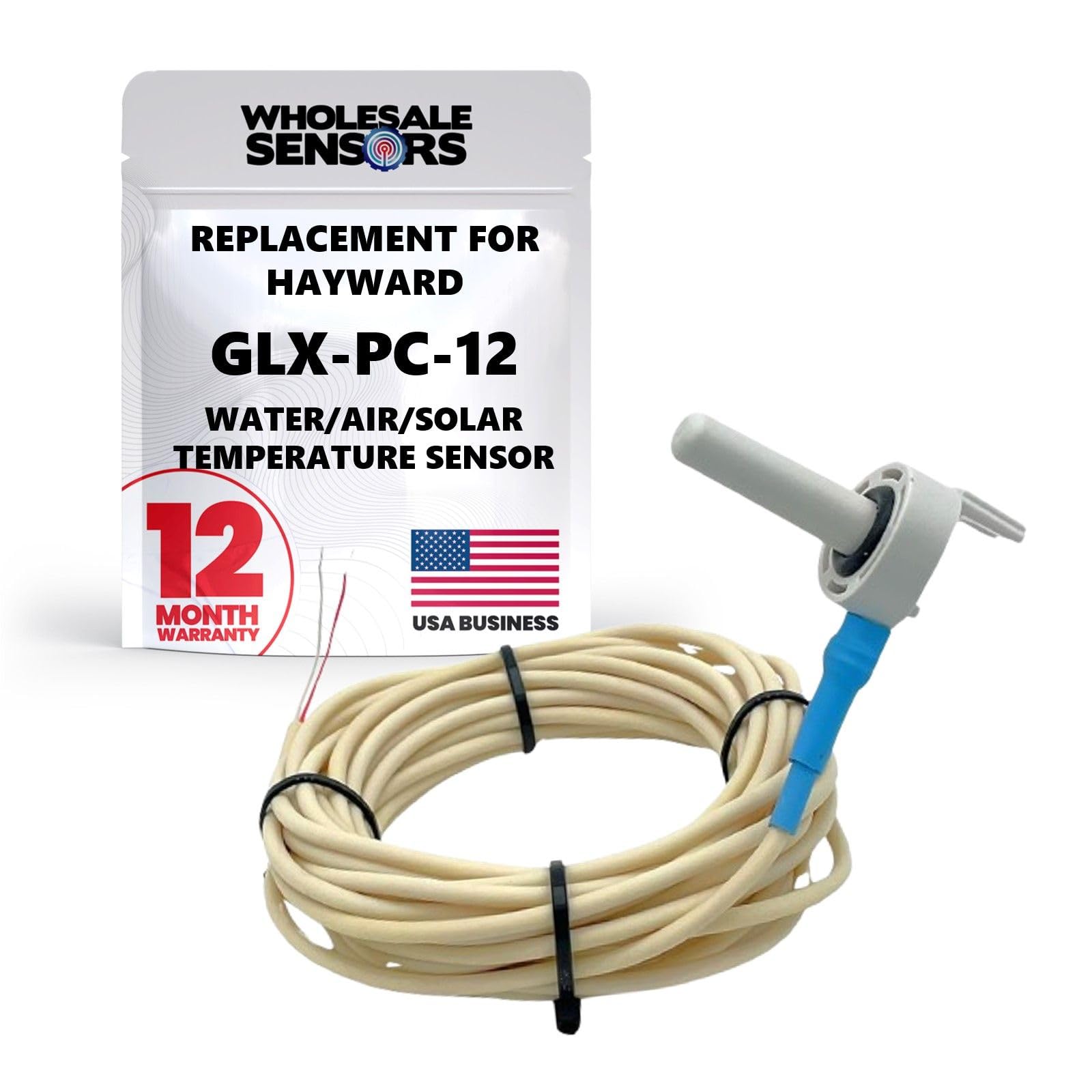 Hayward GLX-PC-12 Replacement Water/Air/Solar Temperature Sensor 12 Month Warranty