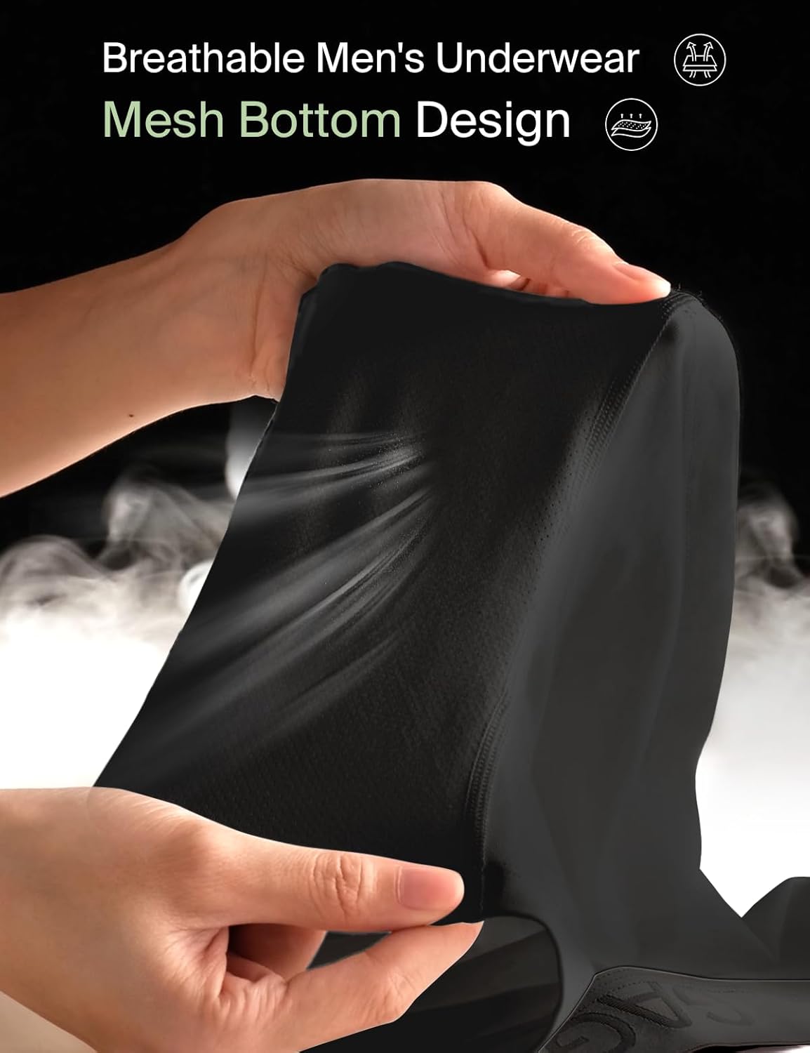 Men's Underwear Boxer Briefs 3 Pack, Soft Breathable Underwear with ComfortFlex Waistband, Moisture Wicking, 5'' - Image 6