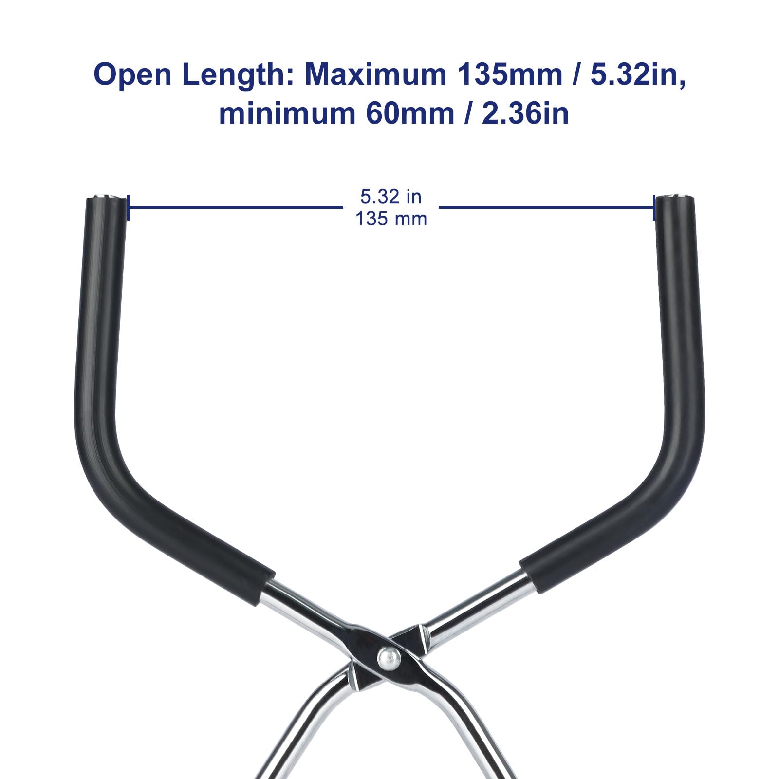 Labasics Pinza per Becher in Acciaio Inossidabile, Supporto Resistente alle Alte Temperature con Design Aperto, Morsetto Durevole e Resistente al Calore per Becher Caldi, 25.5 cm