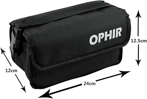 Miniatura 5 de OPHIR Kit de aerógrafo de tinta de uñas de 0.012 in con plantilla de uñas y bolsa y cepillo de limpieza (negro)