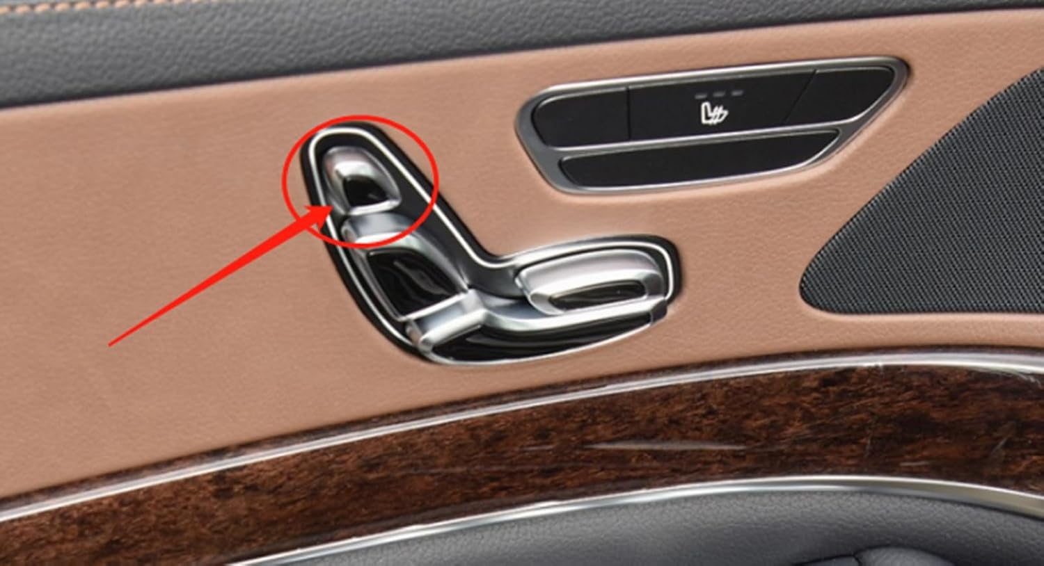 Left Seat Headrest Adjust Switch Button Regulating Shaft for Benz W222 S-Class Sedan 2014-2020