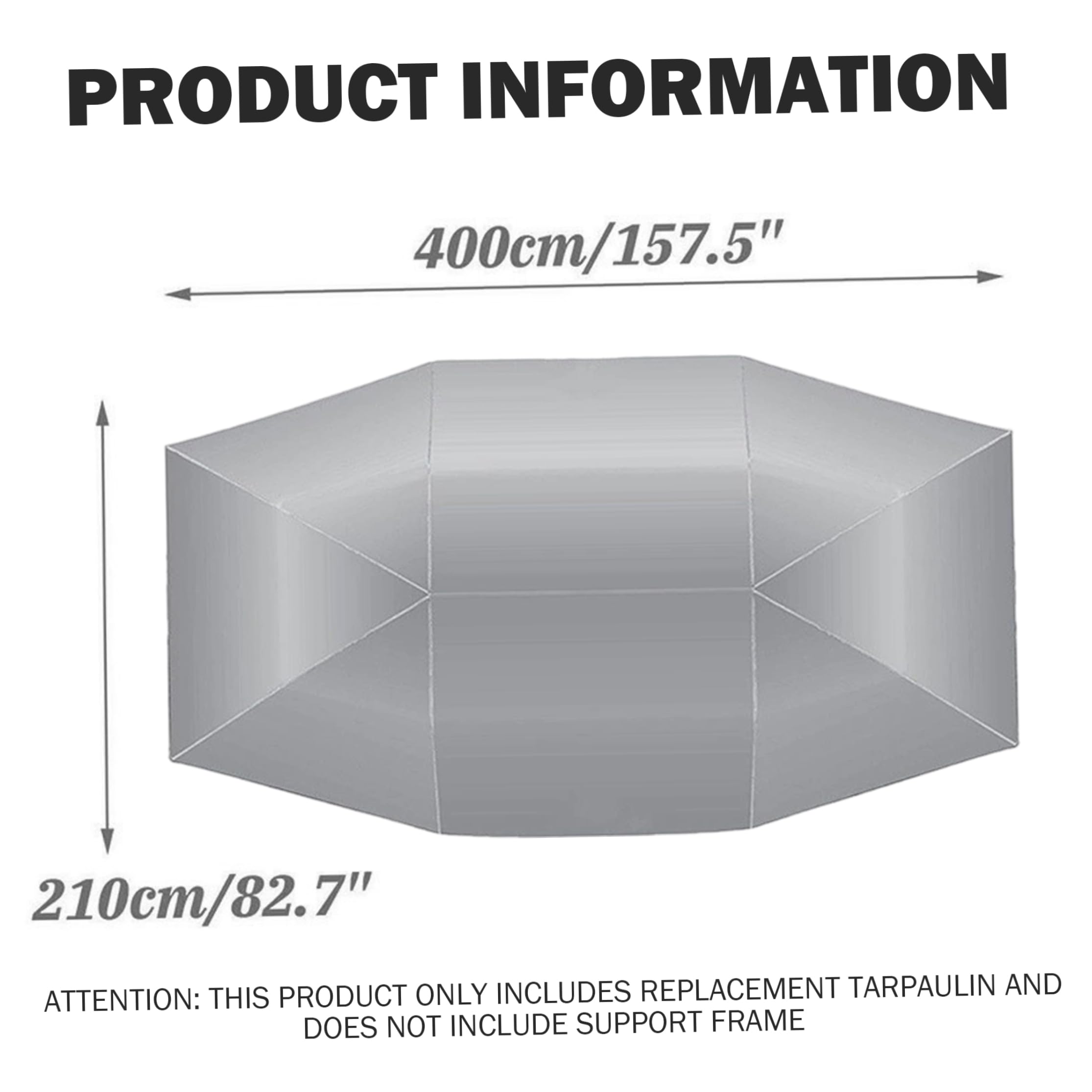 Ombrello per auto|Ombrello per auto, tettuccio parasole portatile sostituibile, copertura impermeabile per sole e pioggia, argento, 157x83 pollici