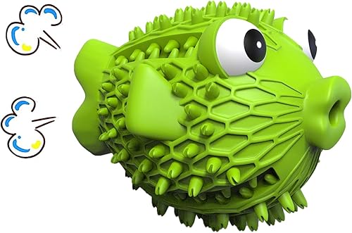 Miniatura 1 de Juguete para perros para masticadores agresivos, juguetes resistentes de goma natural con papel chirriante y arrugado, juguetes duraderos para