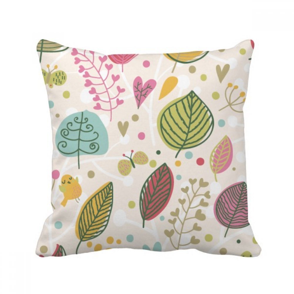 Coussin de plante fleur carré 40x40 cm multicolore pour décoration de canapé maison