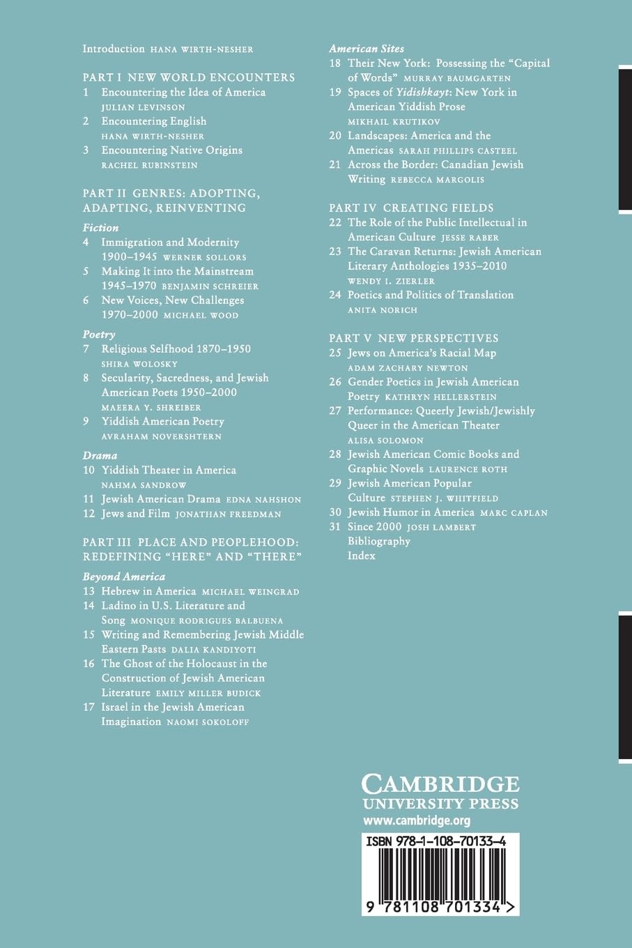 The Cambridge History of Jewish American Literature