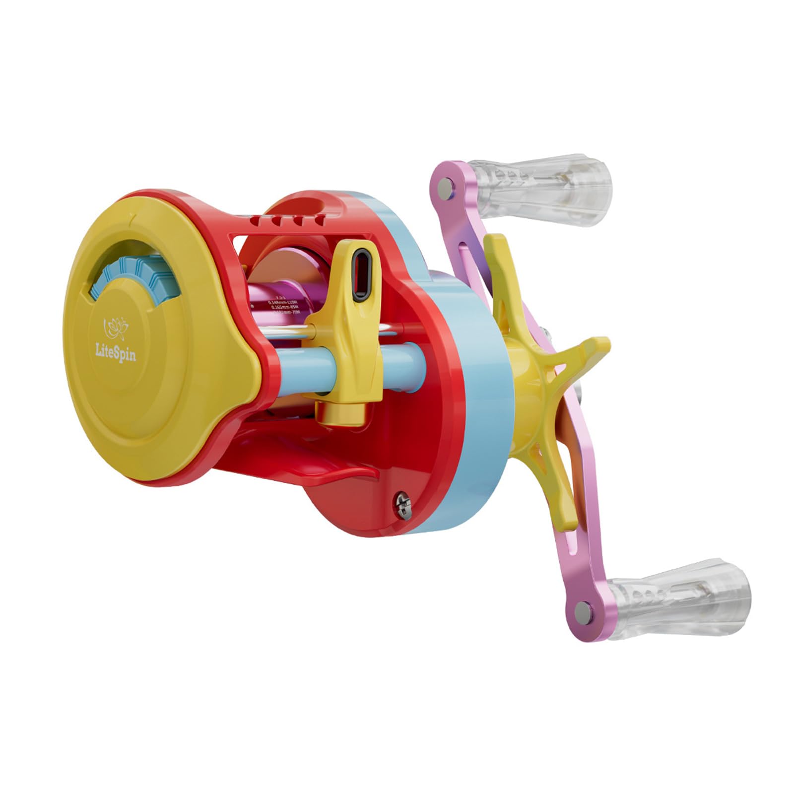 QIAOLIDA Colorful Baitcasting Fishing Reel Portable Rotates Fishing Reel With Electronic Charging For Smooth Casting