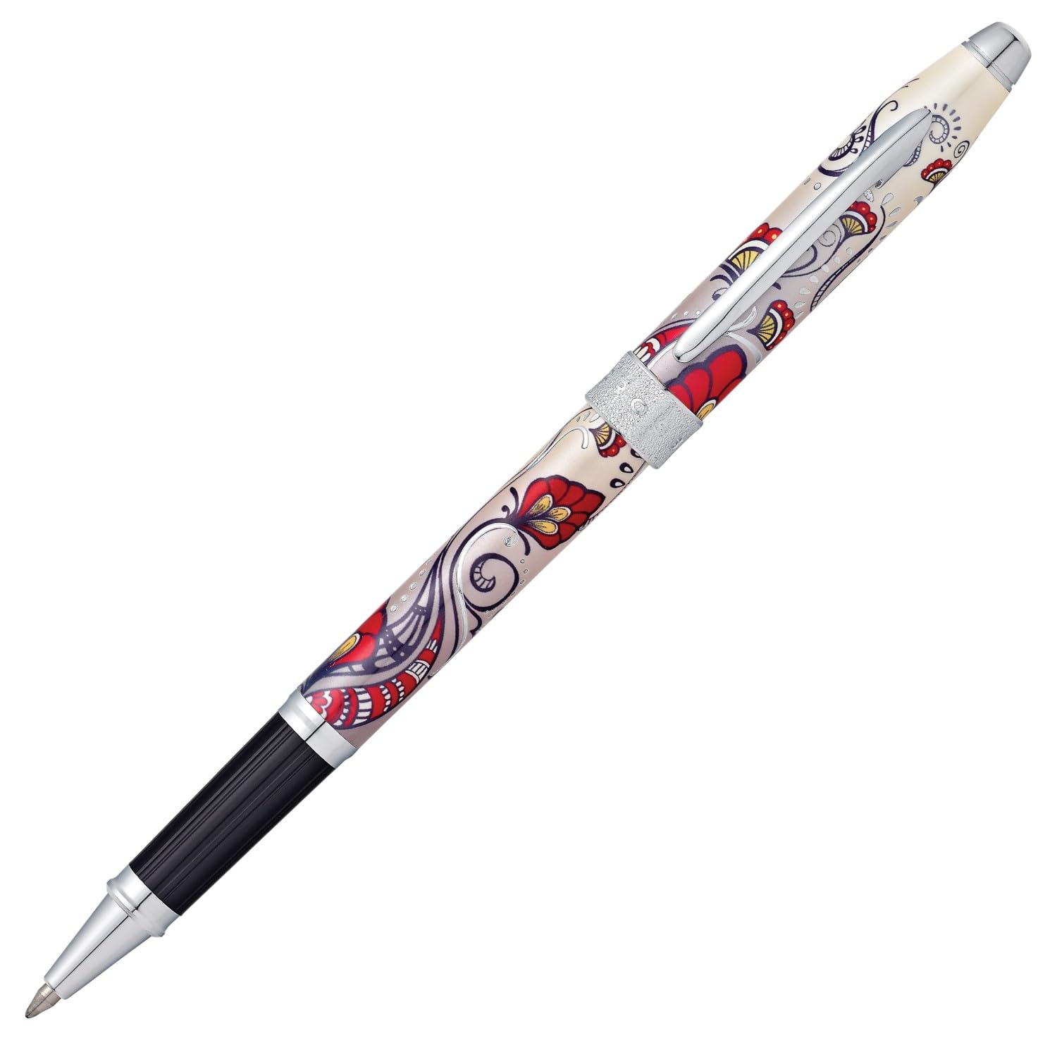 Stylo roller CROSS Botanica Vigne rouge rubis rechargeable à pointe moyenne - 5