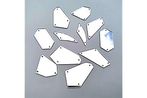 30pcs Sew On Crystal Mirror Rhinestones