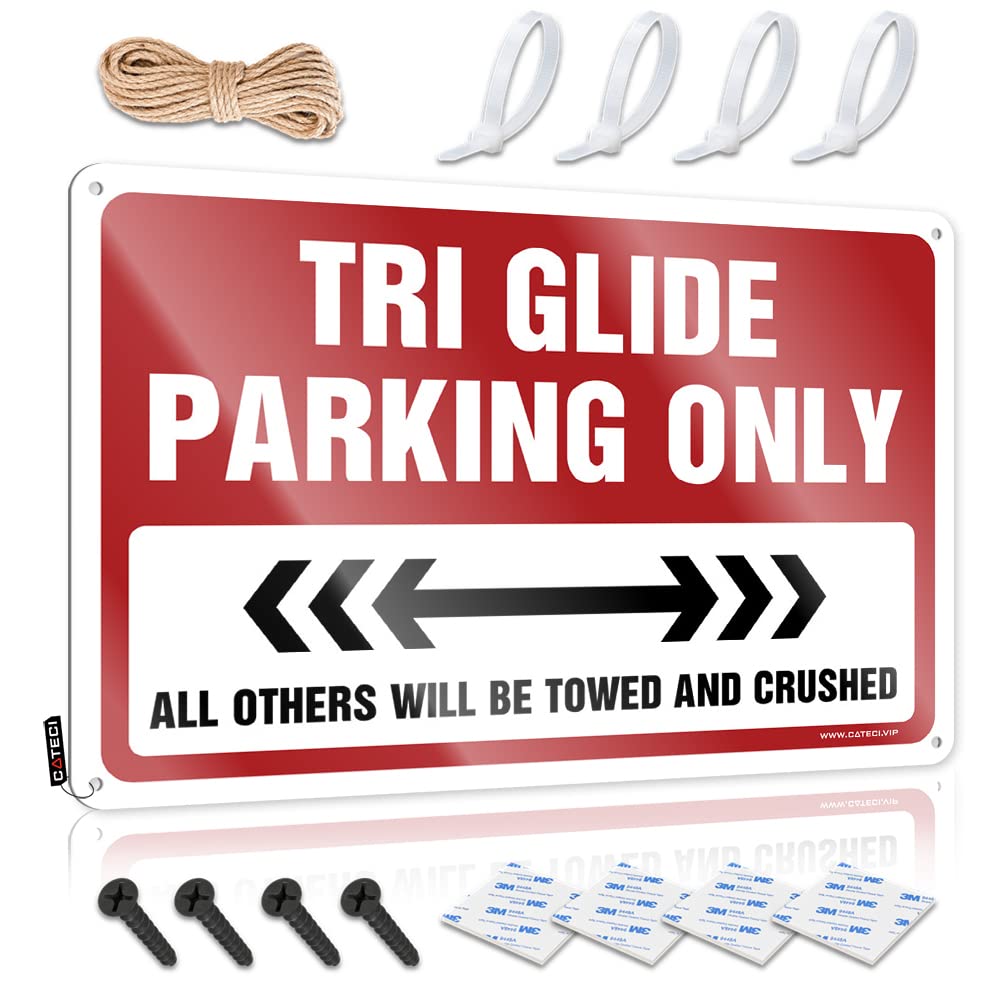 Pool Signs And Decor Outdoor Tri Glide Parking Only Tin Sign(30X40CM)