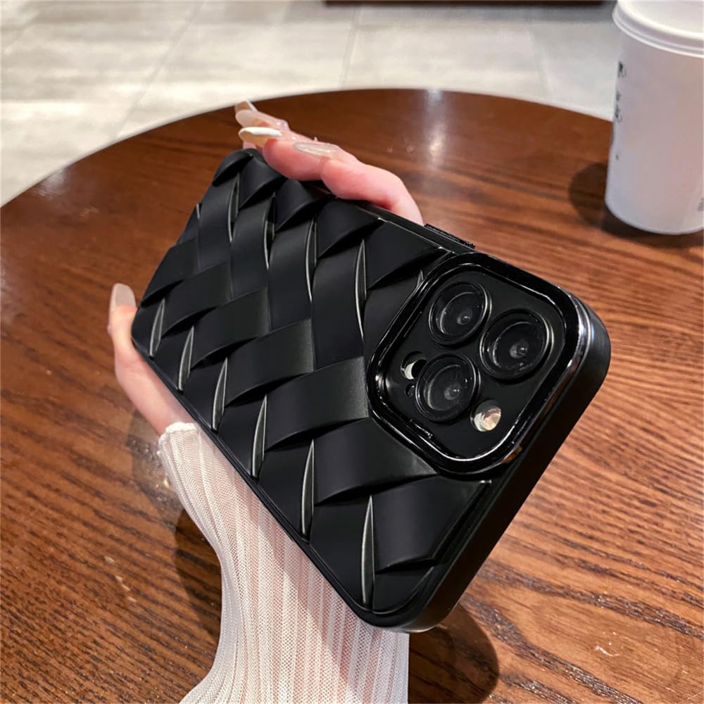 Étuis de téléphone tressés mats pour iPhone 14 Pro Max coque de protection caméra antichoc