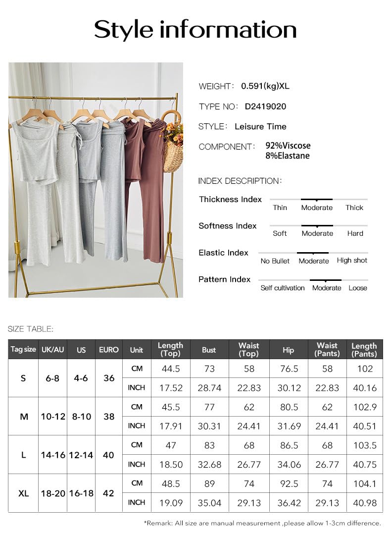Letnie stroje sportowe dla kobiet, czarny bez rękawów kwadratowy dekolt crop kamizelka ze sznurkiem bootcut spodnie bootcut zestawy 2 sztuki na co dzień wąskie joga jogging odzież