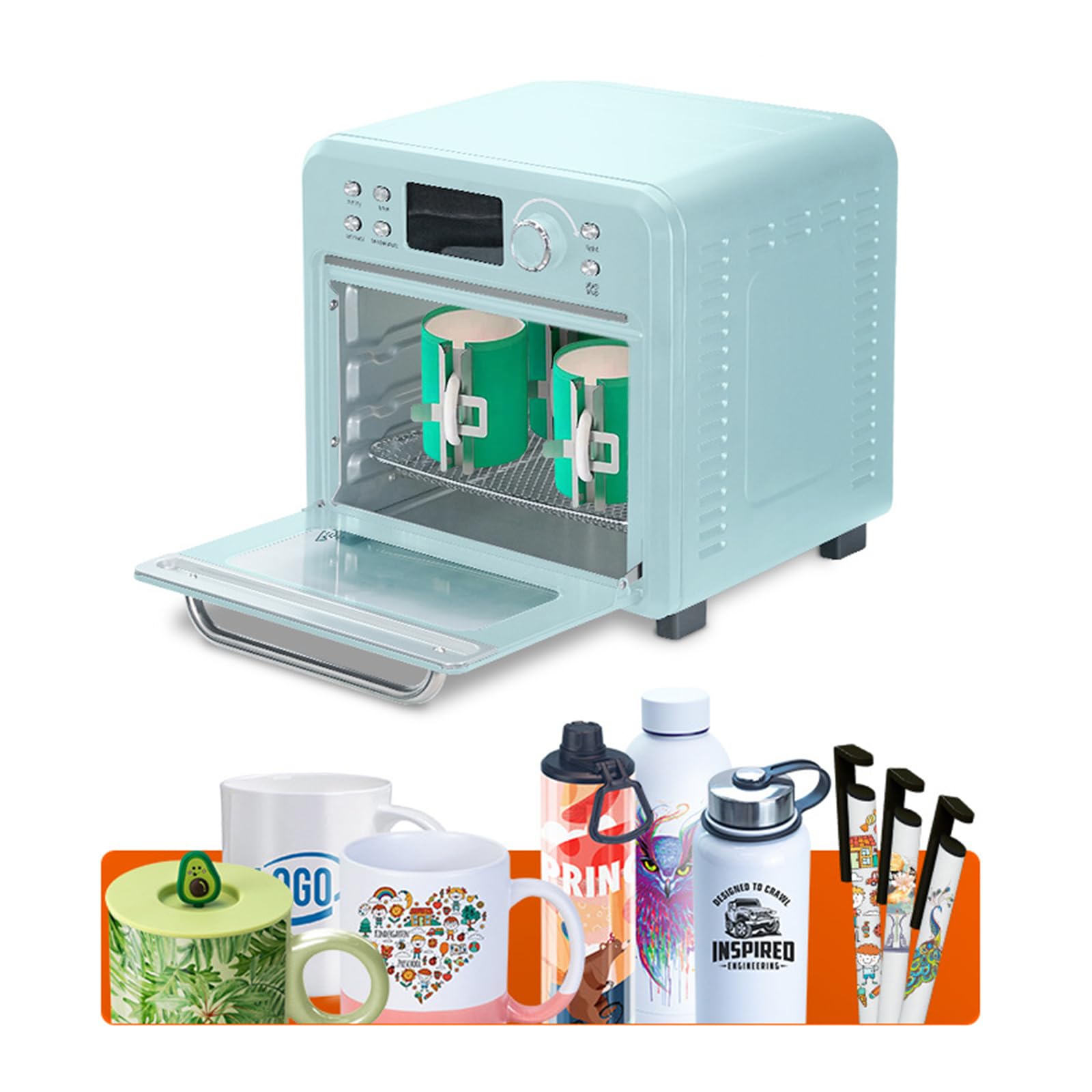 16L Sublimation Oven Machine,Tumbler Heat Press Convection Oven for Sublimation Blanks,Sublimation Press Machine Oven for Irregular Shaped Tumblers Mugs Cups