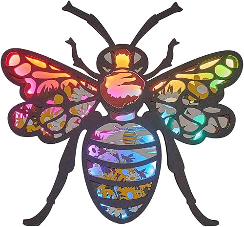 Luz de noche LED de tallado de animales de madera 3D, lámpara tallada en madera, decoración moderna para festivales, decoración del hogar,