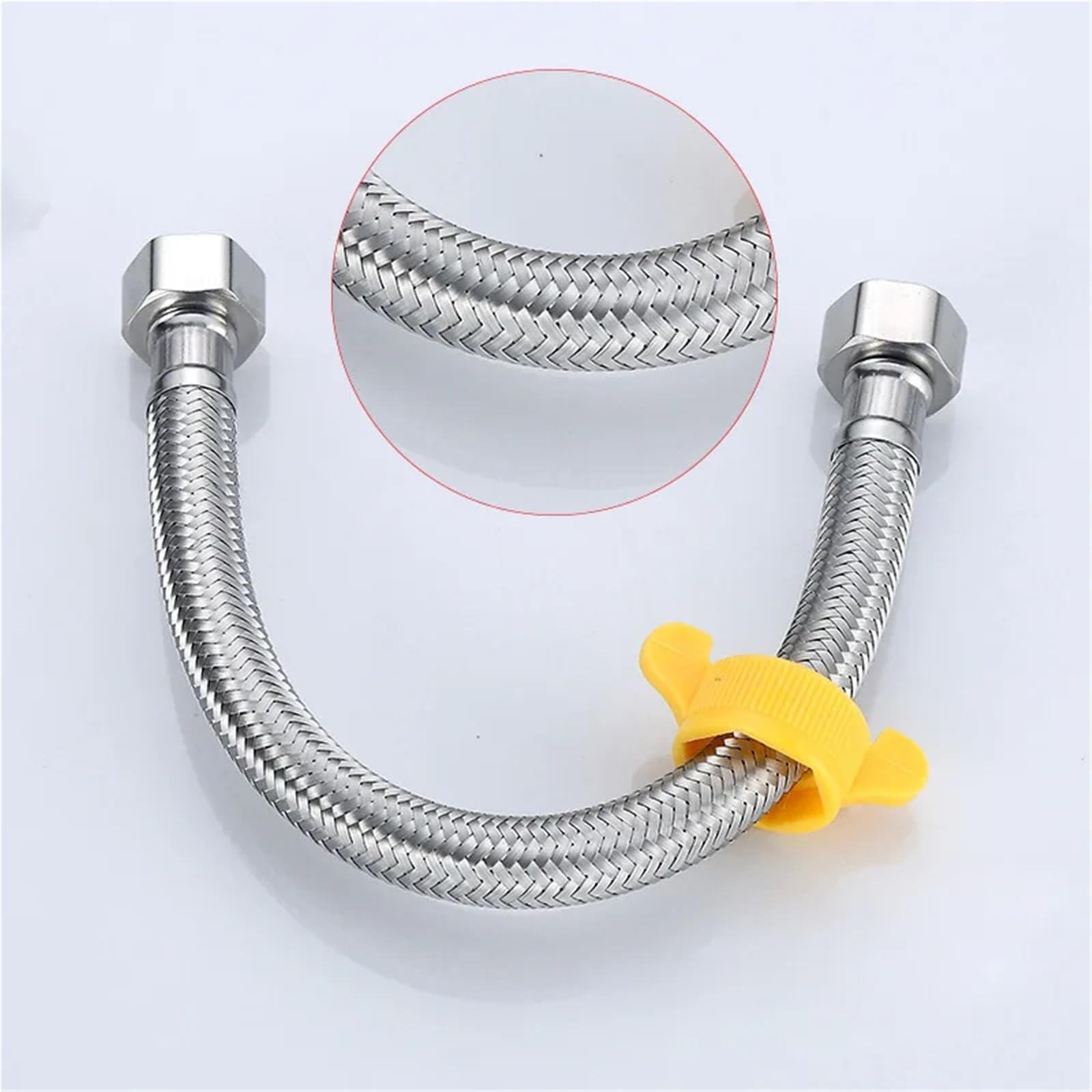 uyaux De Raccordement Robinets Lot de 2 tuyaux d'arrivée d'eau Chaude et Froide, 20 cm à 2 m, en Acier Inoxydable 304, Flexibles de raccordement for Chauffage Domestique(200cm)