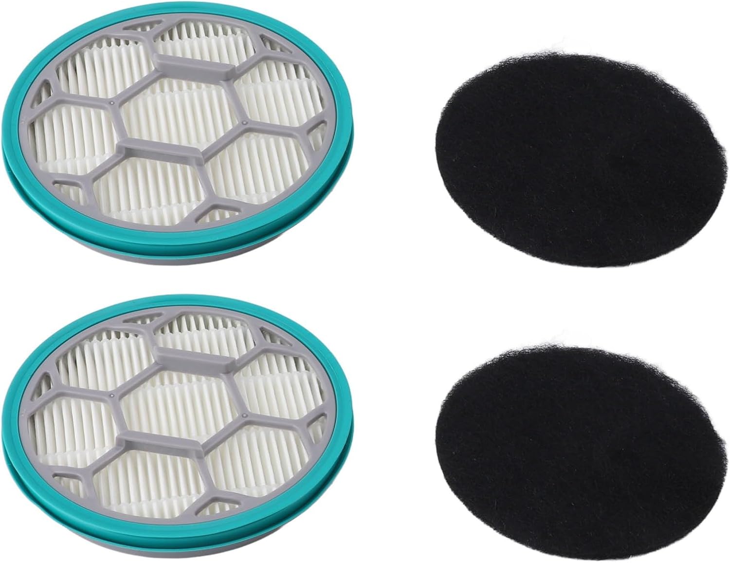 Sponge Filter High Efficiency Particulate Air Filters Replacement for Neabot P1 Pro Pet Grooming Kit Vacuum, Washable HEPA Sponge Filter with Easy Install Design for Pet Hair and