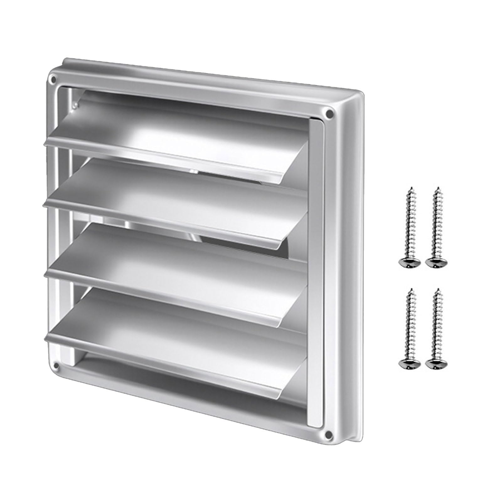 Stainless Steel Air Vent Duct Grills Air Outlet Square Vents Extractor Ventilation Cover Vent Exhaust Hoods Outlet Ventilation Cover Fan
