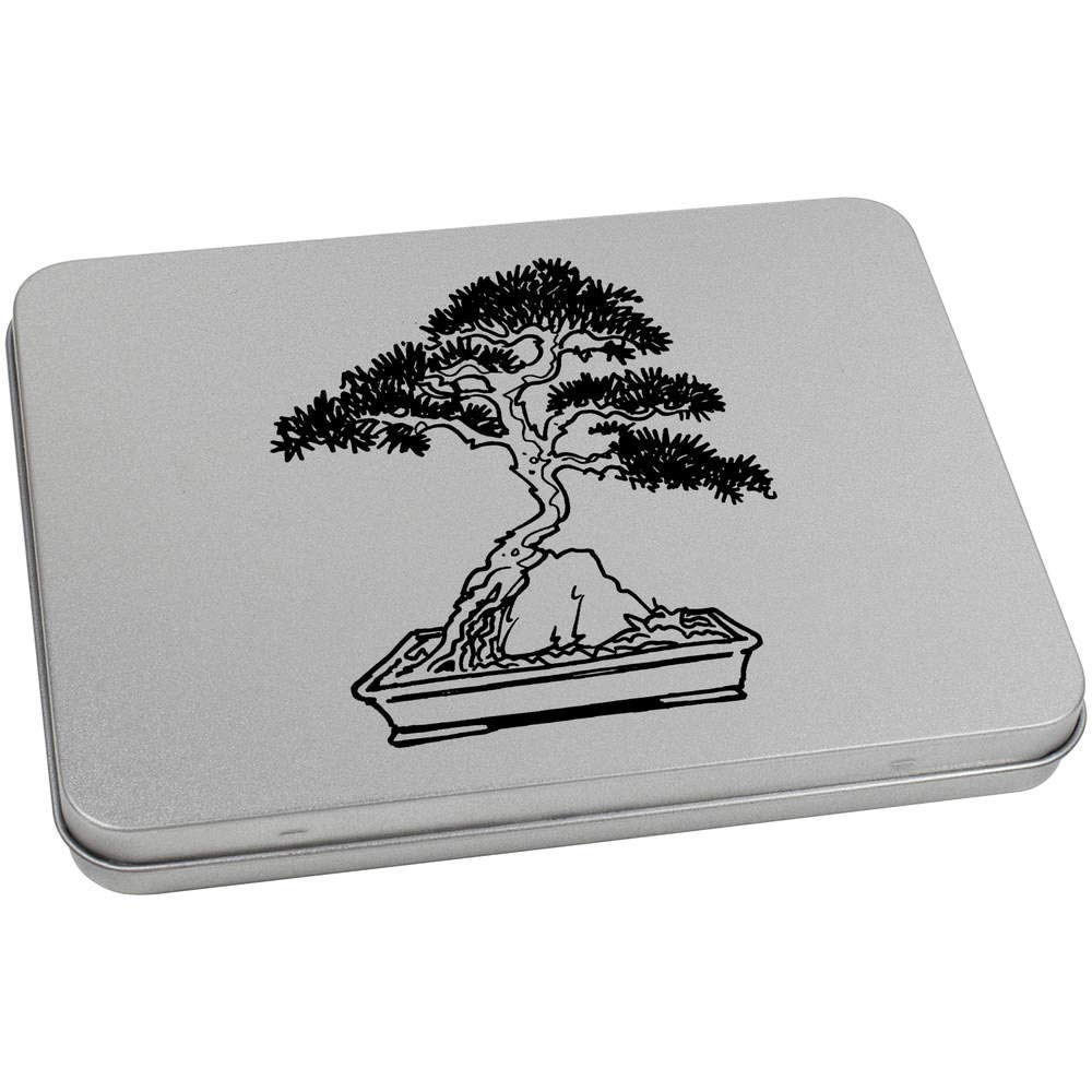 Azeeda 170mm 'Bonsai Tree' Metal Hinged Tin/Storage Box (TT00134845)
