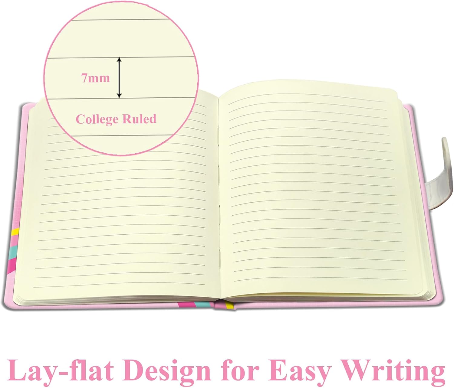 Unicorn Journal for Girls - Gift for Kids - Diary with Pen & Magnetic Closure, 192 Pages for Writing, 5.3"x7.5" Hardcover Lined Notebook image 4