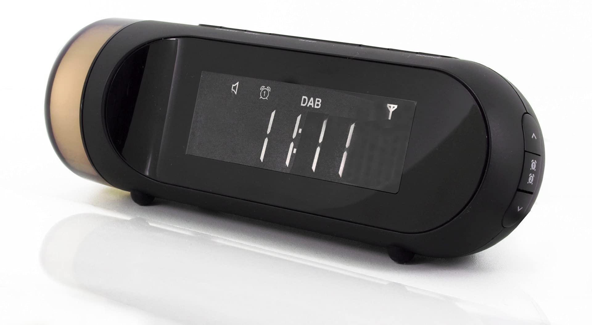 Soundmaster UR6600SW DAB+ und UKW Radiowecker Wecker mit Nachtlicht 2 Weckzeiten USB Ladefunktion stufenlos dimmbar