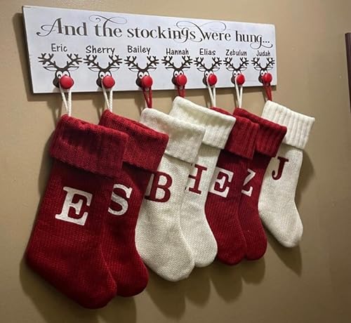 And the stockings were hung reindeer stocking hanger fireplace mantel alternative stocking holder Christmas gifts for Moms