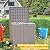 MAIUSCOLI 36 Gallon Outdoor Deck Box, Lockable Waterproof Outdoor Storage Boxes For Garden Tools,Indoor Cushions,Accessories Outside Storage Resin Weatherproof Container(Grey)