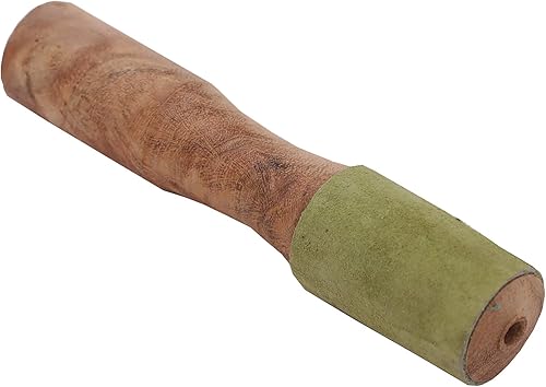 Cuenco tibetano de madera dura envuelta en gamuza