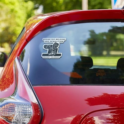 Miniatura 2 de Heemeyer - Paquete de 3 calcomanías para soldadura y demolición, vinilo impermeable, estético, SUV, camión, colorido, portátil, bicicleta, equipaje,