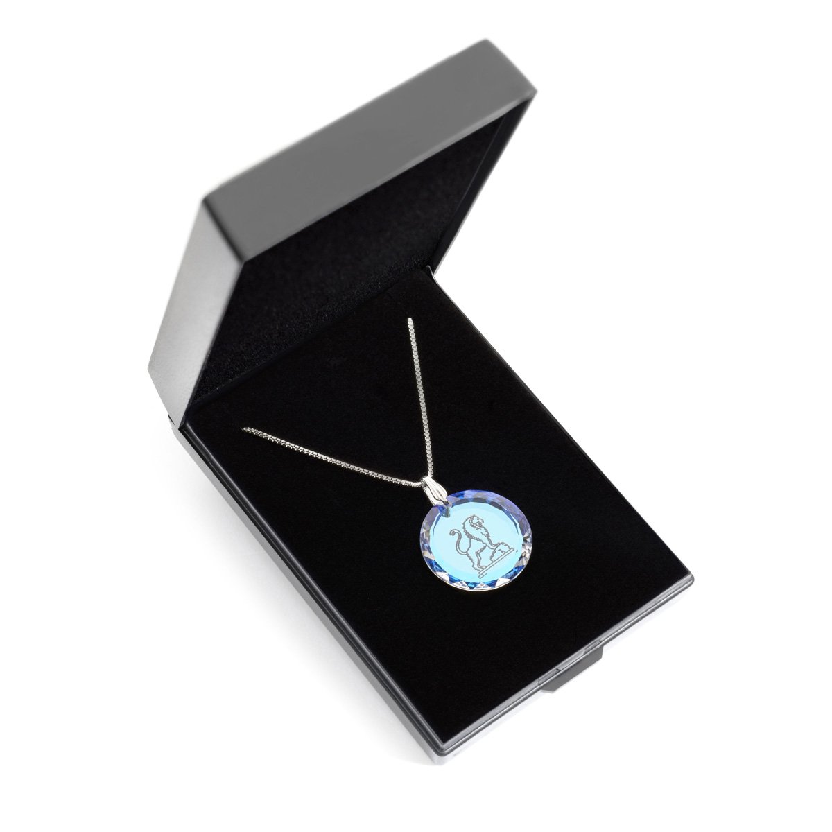 Silberkette Halskette 925 Silber Sternzeichen Tierkreiszeichen hergestellt mit Swarovski®Kristall