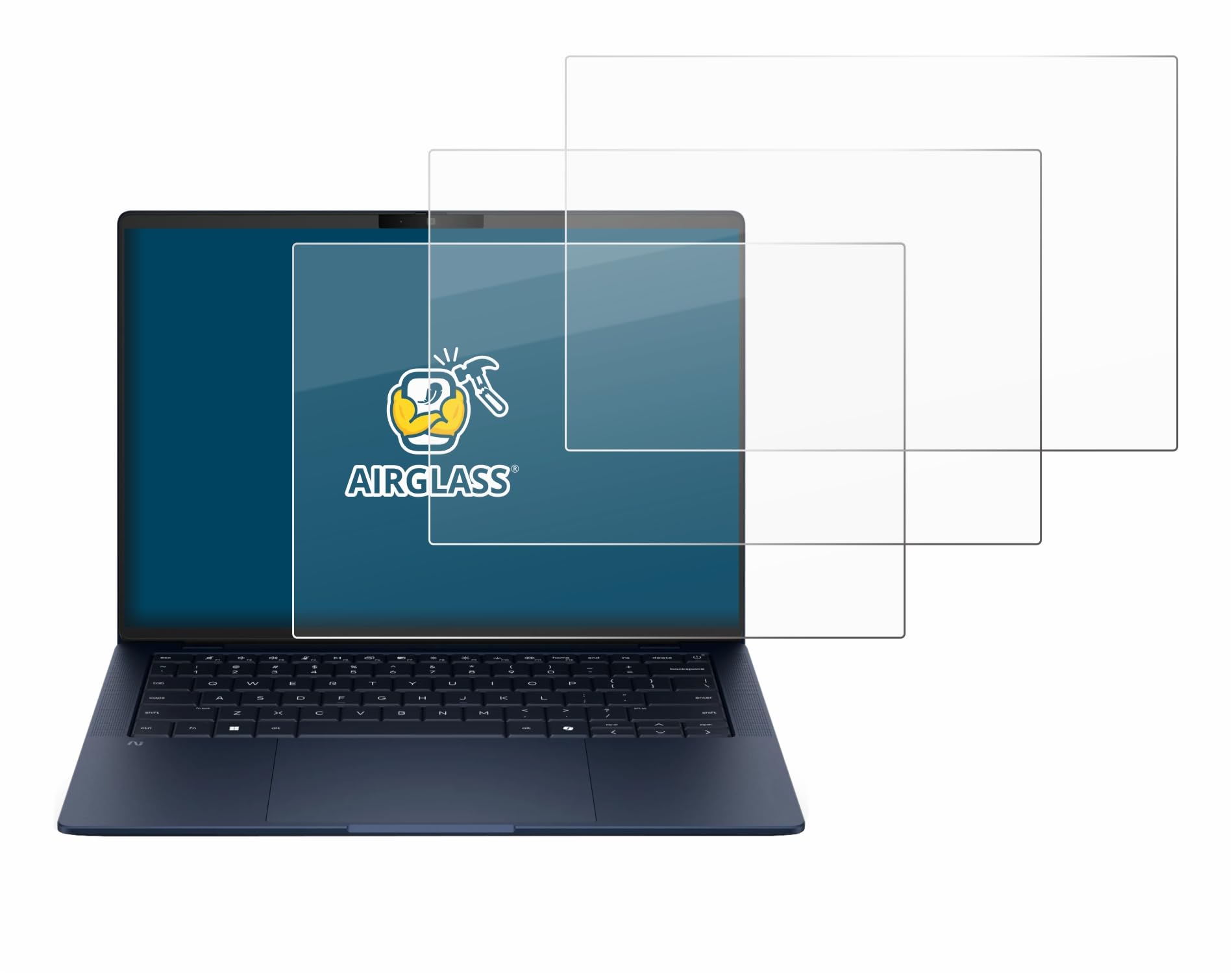 brotect Pellicola Protettiva Vetro per HP EliteBook X G2q 14 Protezione Schermo (3 Pezzi) [Durezza Estrema 9H, Chiaro]