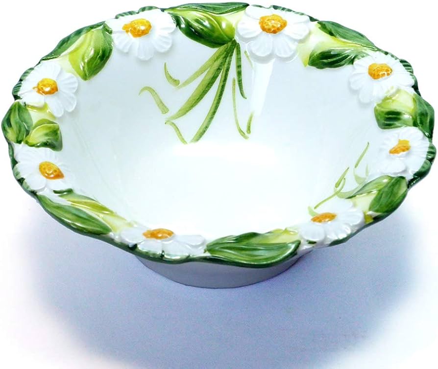 Amazon.co.jp: イタリア製 サラダ ボウル ラウンド 陶器製