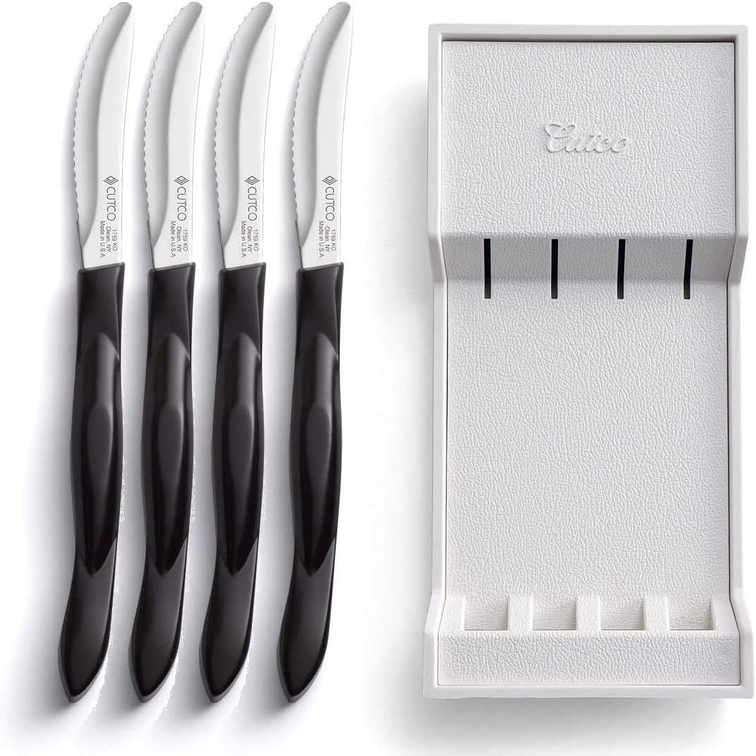 Cutco Table Knives Set of Four with Tray, Four of Cutcos
