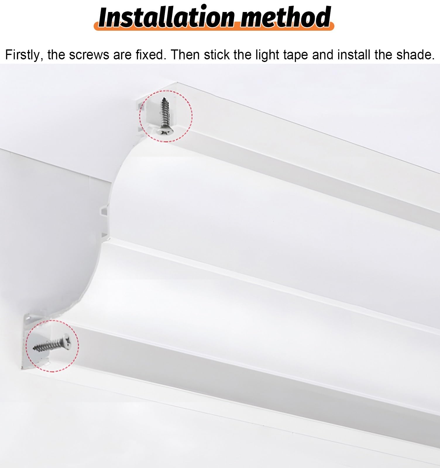 Perfil LED Moldura Corona Borde de Pared Doble Cara Canal de Iluminación en Tira, Difusor de Moldura de Corona LED para Cocina Baño, Sin Ranuras Hogar Carcasa de Barra de Luz de Techo(Black,1m (3.3 ft