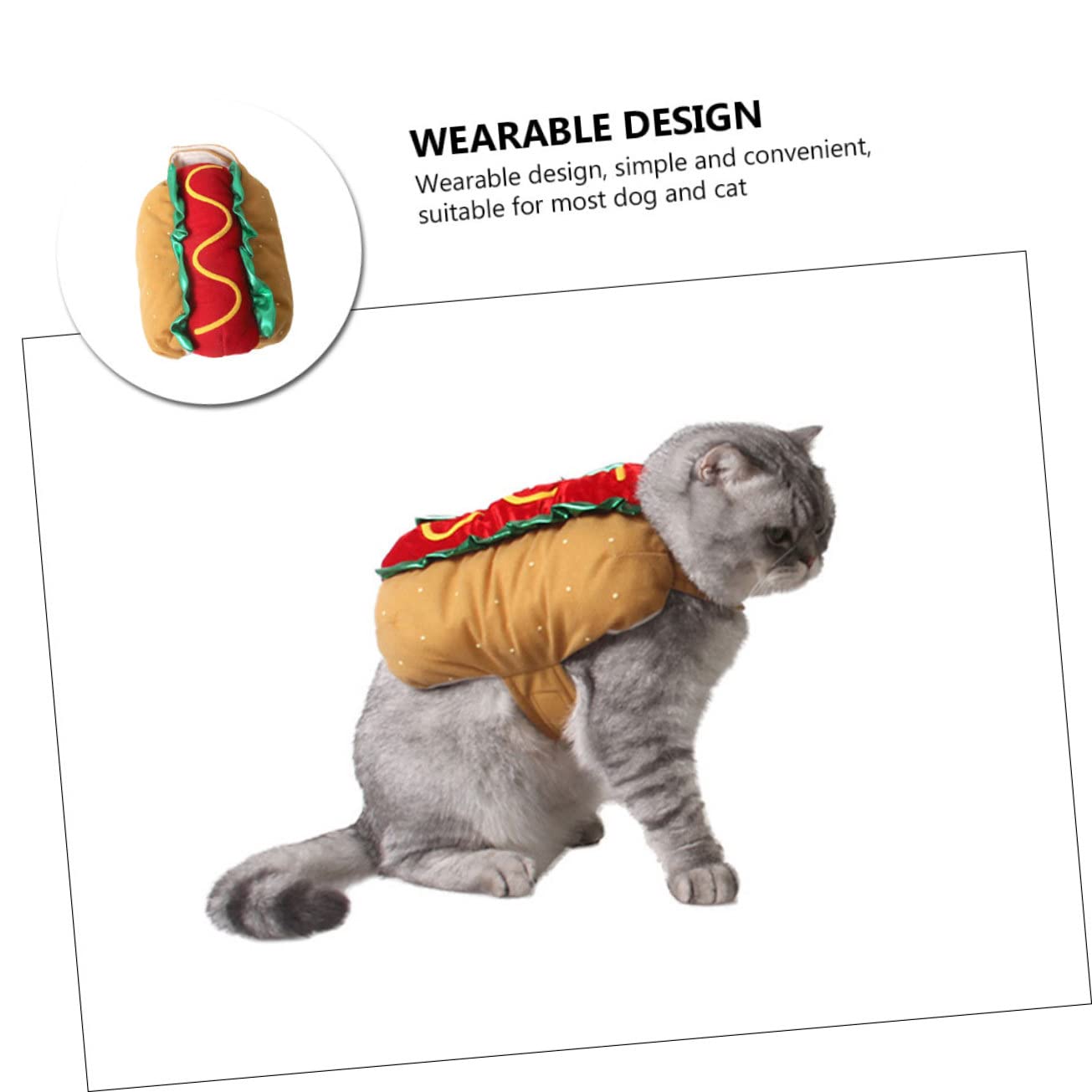 1pezzi Costume Decorativo per Animali Domestici Indossabile per Cani e Gatti Materiale di Adatto per Feste e Decorazioni Natalizie