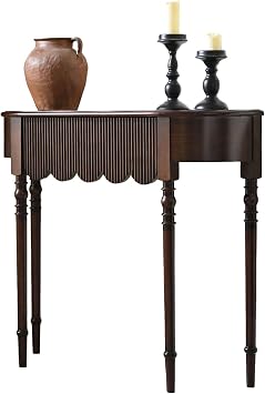 Console Table for Entryway, Narrow Sofa Table Behind Couch with Solid Wood Legs, Mid Century Modern Wood Entryway Table,for Living Room, Foyer, Hallway, Entrance