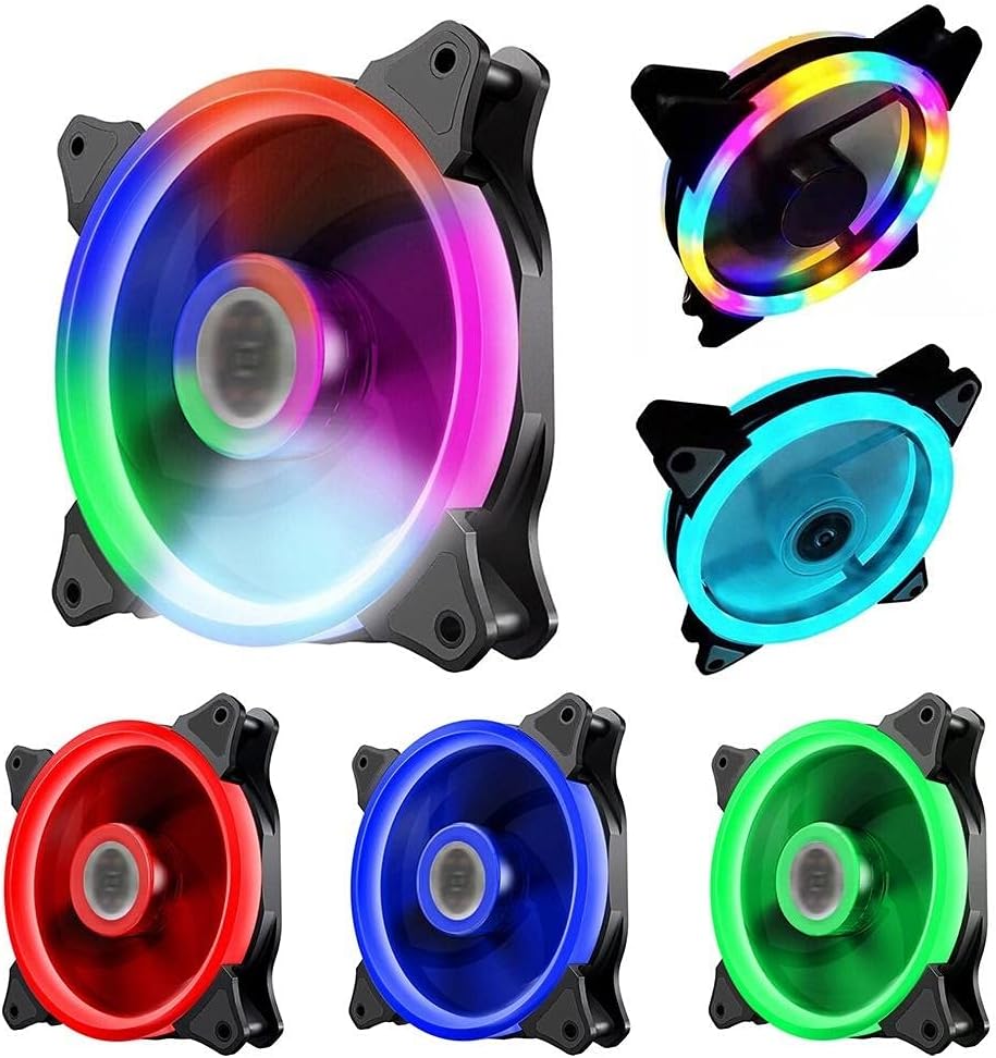 Adjustable Computer Cooling Fan 12CM PC Case CoolerCase Glare Cooler