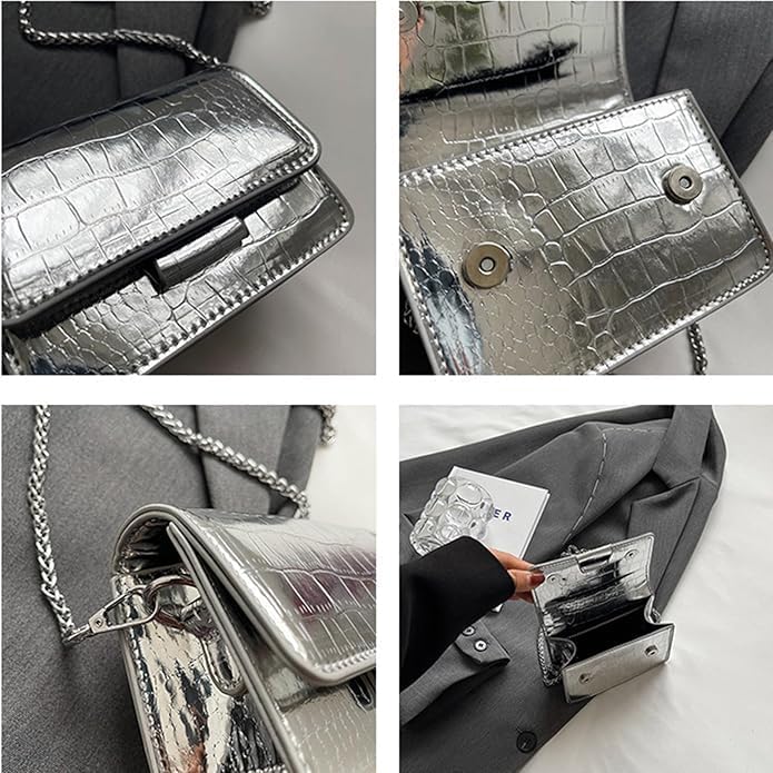 NXITK Belt Bag Mini Belt Bag for Women Crossbody Bag Purse Small Leather Waist Bag Fashionable Waist Purse Trendy Belt Purse (MINI,GOLD1) - Image 5