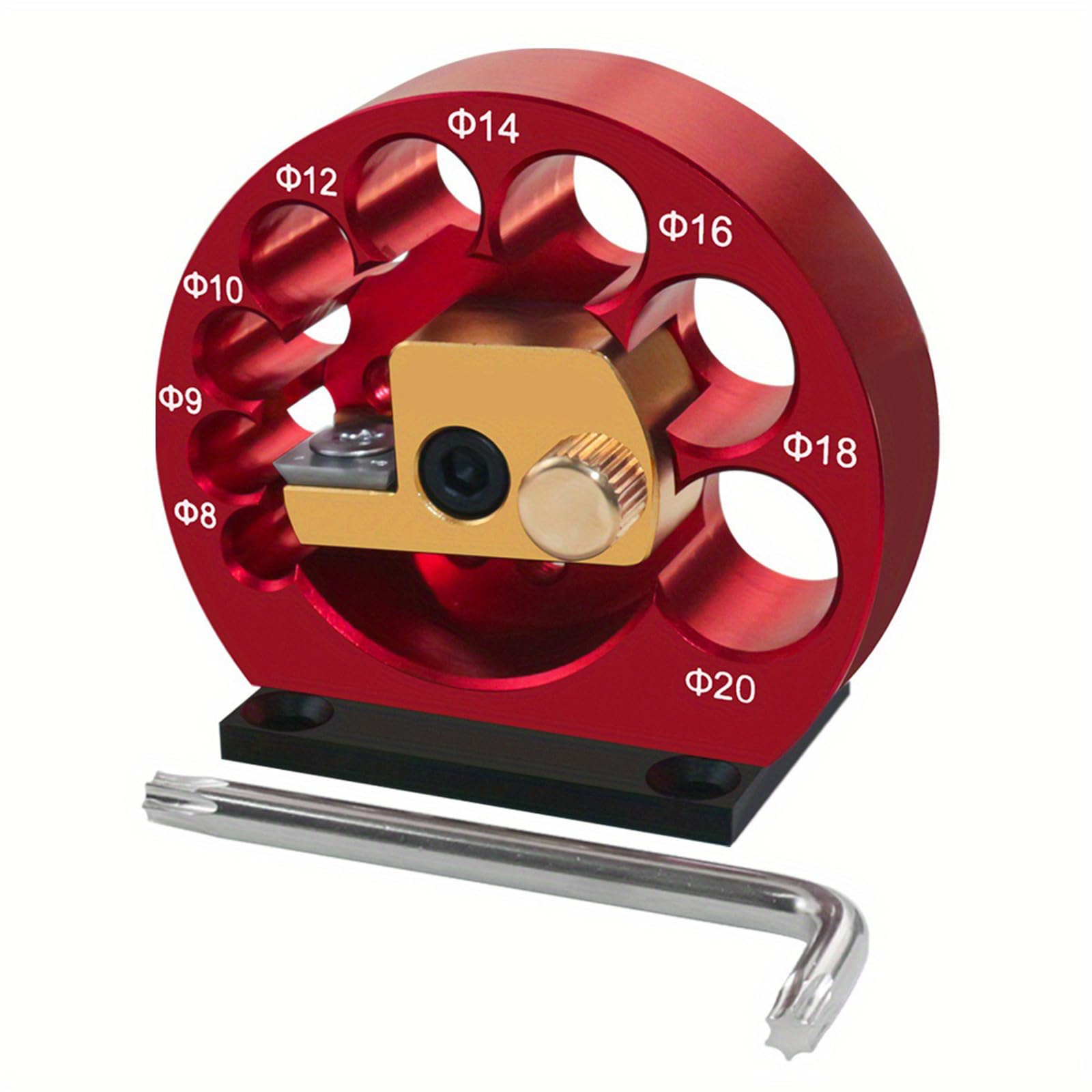 Tige ronde en bois parfaite grâce au gabarit réglable 8-20mm pour perceuse