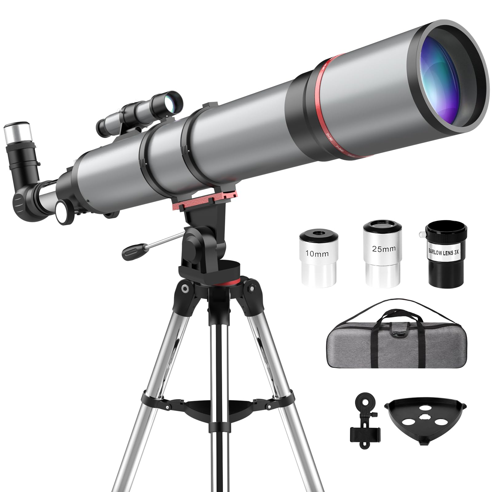Amazon.com : Aurosports Telescope for Adults High Powered - 90mm