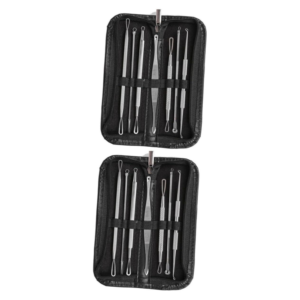 SOESFOUFU 2sets 7-in-1 Blackhead Remover Kit Tools Set for Blackhead Suction Removal 7pcs*2
