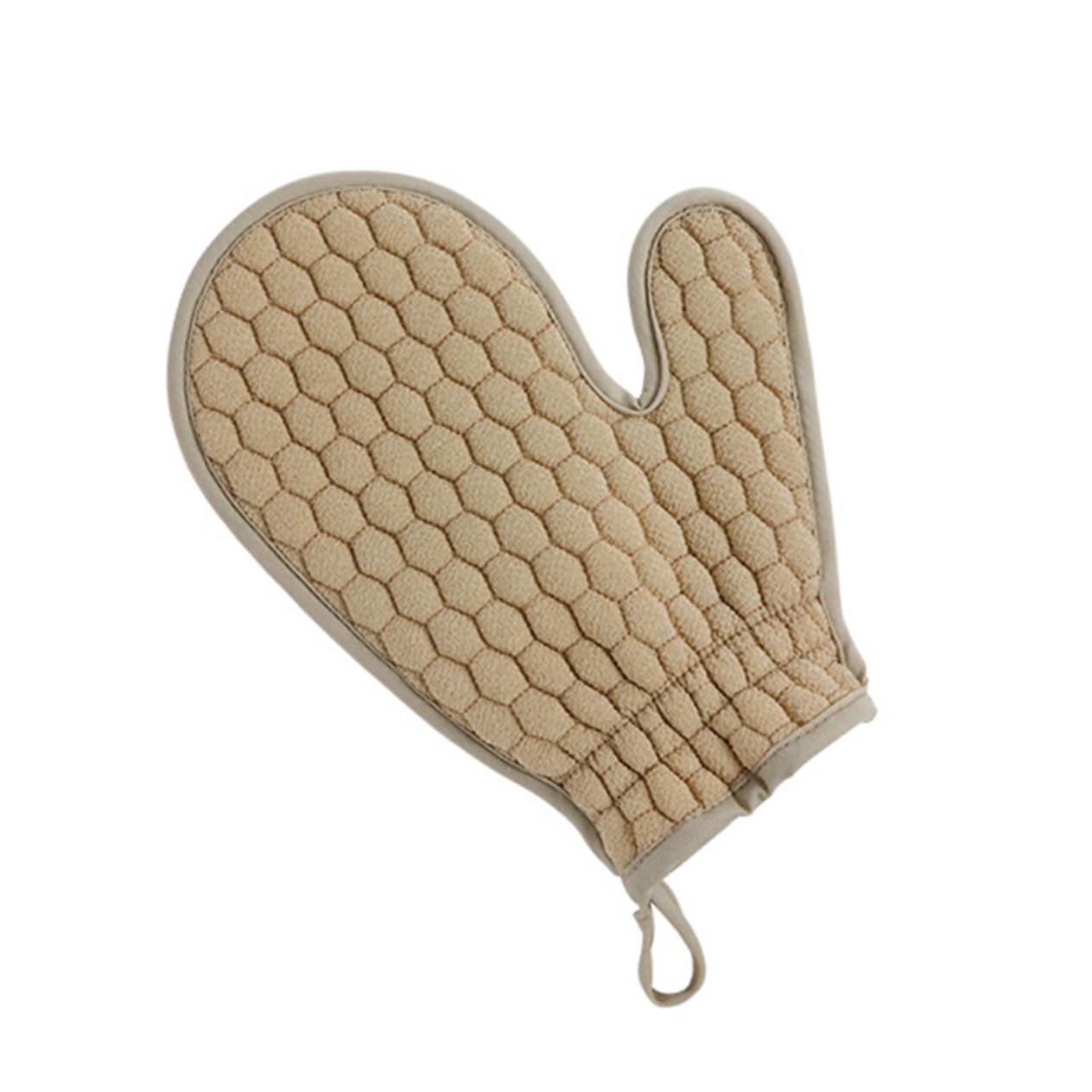 Healeved 4pezzi Guanti Da Esfolianti Con Striscia Lunga e Doppia Faccia Teli Per Massaggio Corpo Facili Da Utilizzare Accessori Per La Pulizia Della
