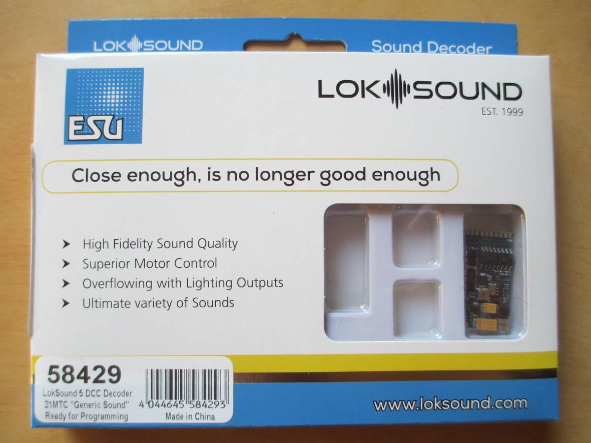 Amazon.co.jp: ESU 58429 LokSound 5 DCC 21MTC NEM660 Sound Decoder