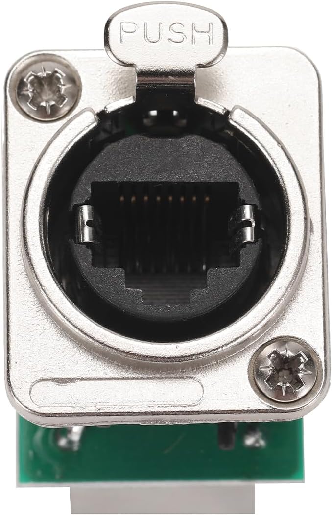 6PCS NE8FDP-B Ethercon RJ45 Chassis Socket, Pass/Feed Through D Series Cat5E Panel Mount Connector