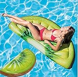  AORISSE Hamaca Flotante, Flotador De Piscina Inflable 70X 33 Pulgadas Tumbona De Flotador De Piscina Kiwi Juguete De Piscina Inflable para Niños Y Adultos