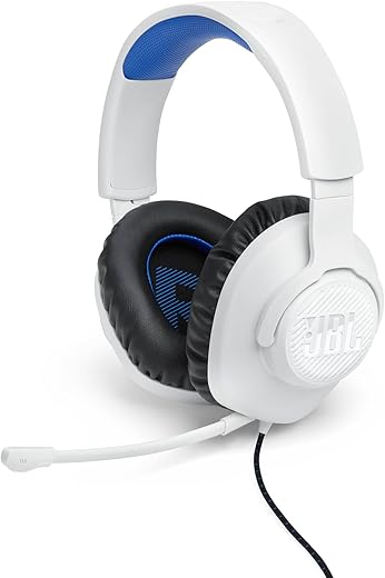 Fone de Ouvido Gamer JBL QuantumSOUND 100P com Microfone Branco