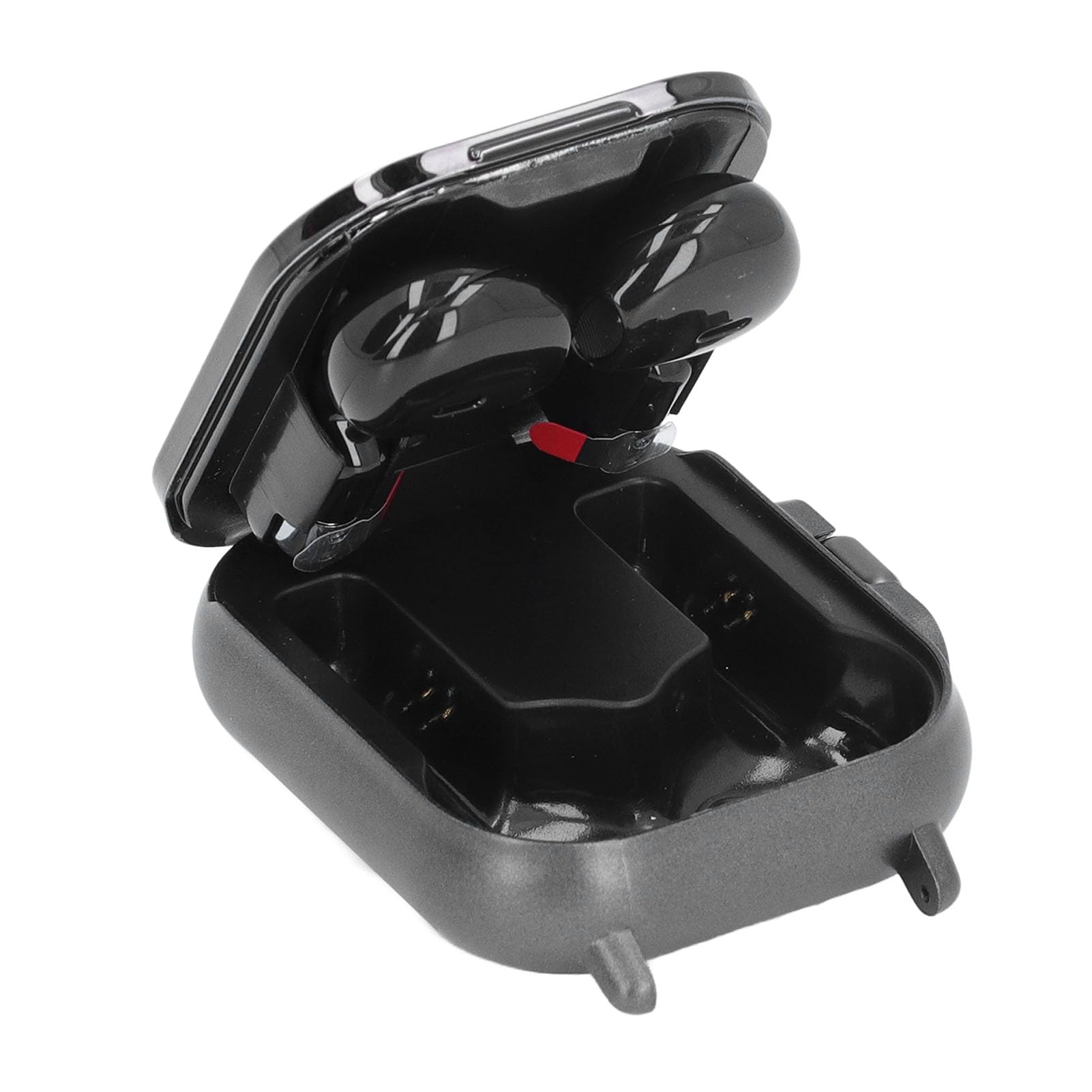 Inteligentny Zegarek ze Słuchawkami, Zegarek Fitness, Zegarek Bluetooth 2 w 1 z NFC, Tryb Sportowy, Prognoza Pogody, Budzik, Kompatybilny z Systemem Android (Czarna skorupa