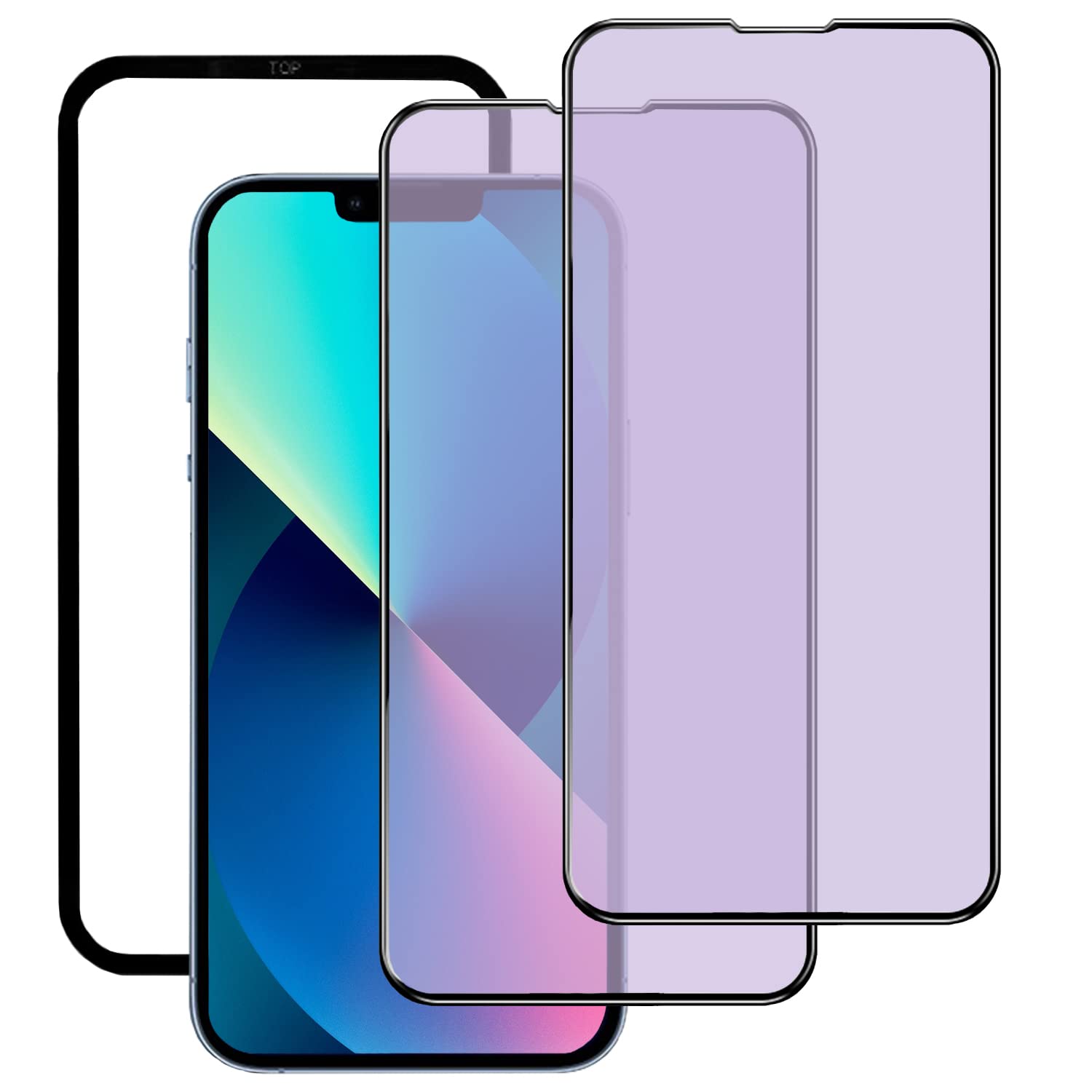 Amazon.co.jp: DZHFU【2枚入り ブルーライトカット】For iPhone 13