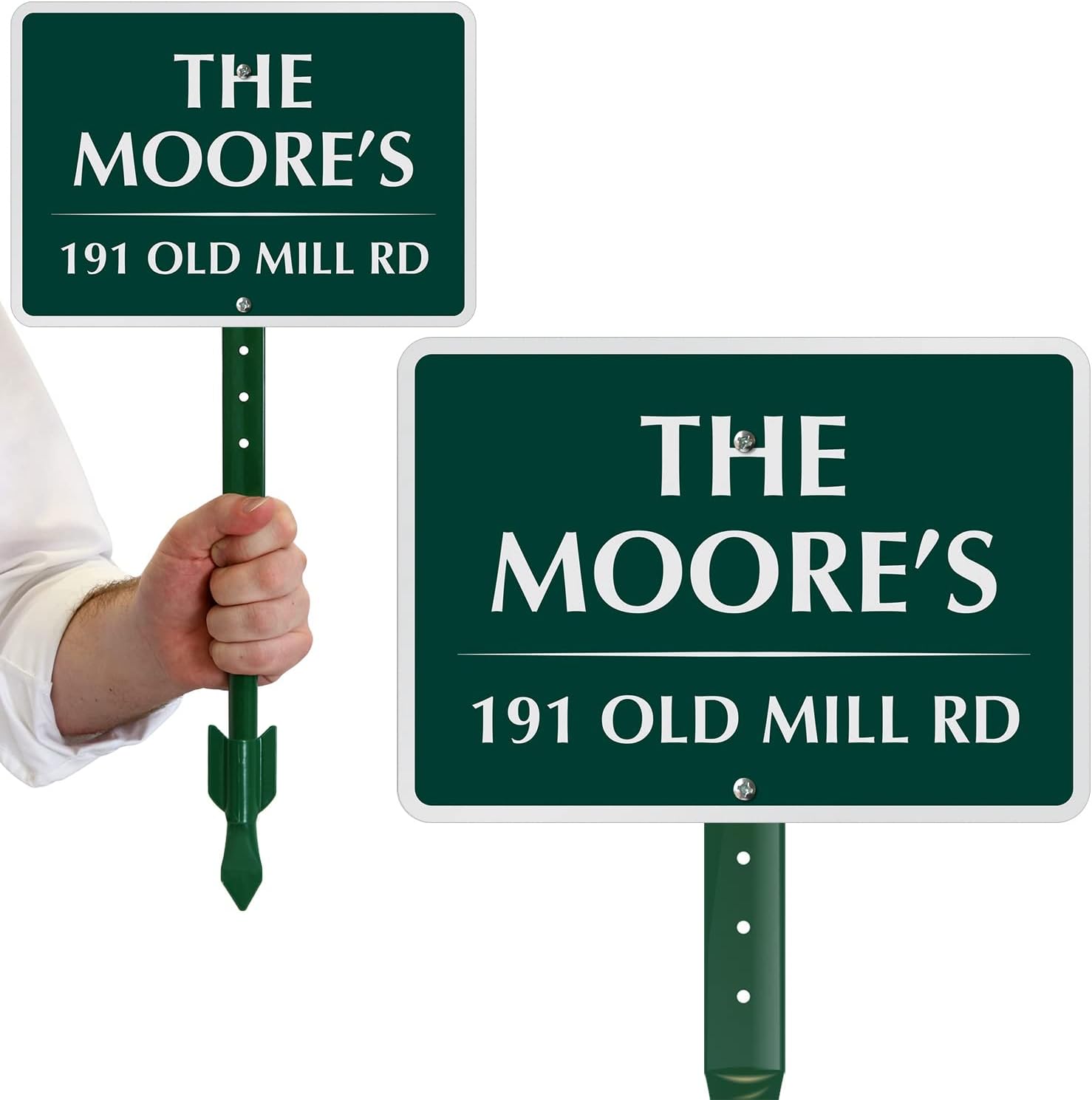 Kichwit Reusable Blank Yard Sign, Reflective Aluminum