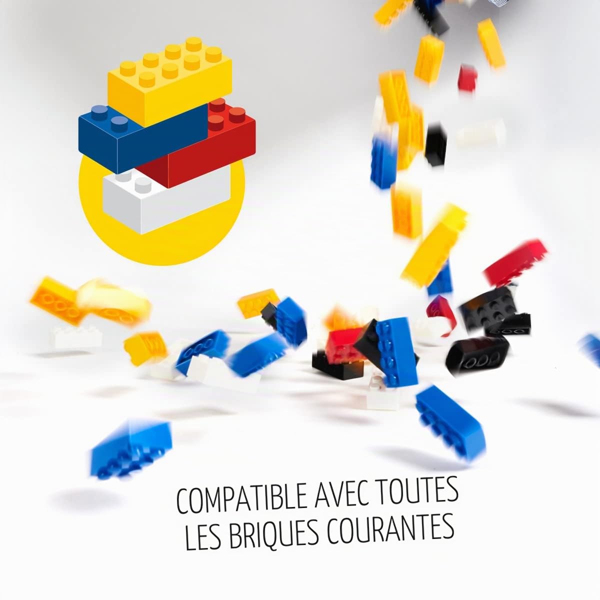 Simba Blox 500 Pierres grises de 8 en vrac Klemmbausteine 500 pièces